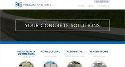 Desktop Screenshot of precastsystemsllc.com