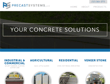 Tablet Screenshot of precastsystemsllc.com
